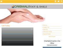 Tablet Screenshot of crismalifootandankle.com